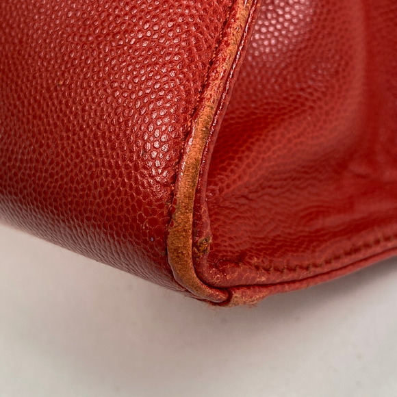 Chanel Cocomark Tote Bag Shoulder Caviar Skin Red - Picture 3 of 8